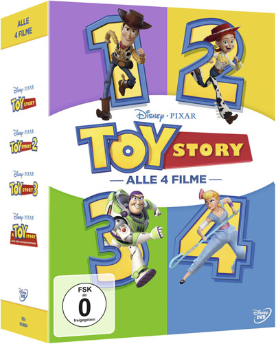 Toy Story  1-4 BOX (DVD) 4Disc Set
Min: 361/DD5.1/WS