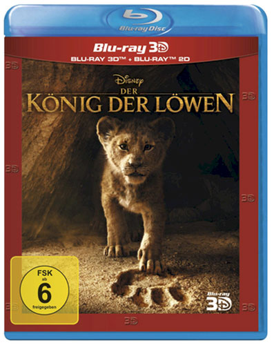 König der Löwen  (BR) 3D Real-Film 2019
Min: 118/DD5.1/WS  3D&2D   *ersetzt LE