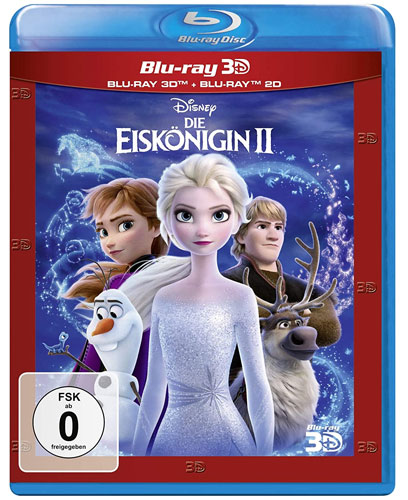 Eiskönigin, Die #2 (BR) 3D&2D  2Disc
Min: 124/DD5.1/WS  Frozen 2 *Ablöseprod.
ersetzt LE!