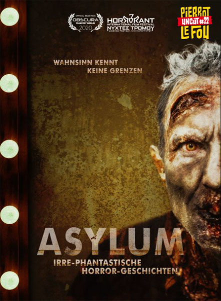 Asylum - Irre-phan.H.G.(BR+DVD)B LE -MB-
Irre-phantastische Horror-Geschichten
Mediabook Cover B, 1000Stk