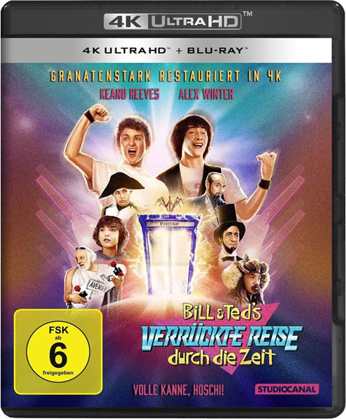 Bill & Teds verrückte Reise d.d.Z. (UHD)
Min: 89/DD5.1/WS 2Disc
