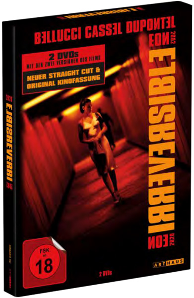Irreversible (DVD) STRAIGHT CUT  Schuber
Min: 86+93/DD5.1/WS  2Disc
