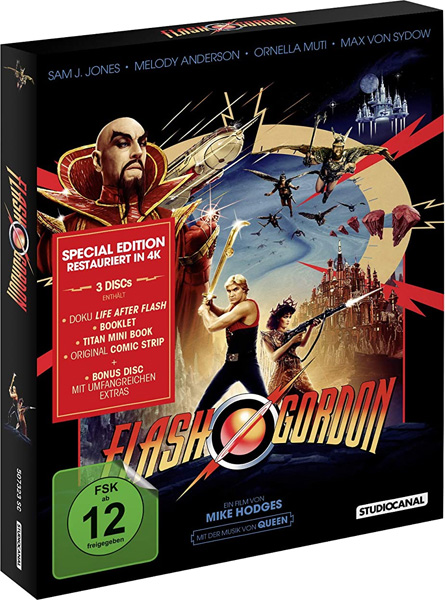 Flash Gordon (BR) S.E. 3Disc + Booklet
Min: 111/DD/WS *Auslaufartikel, solange vorrat reicht!