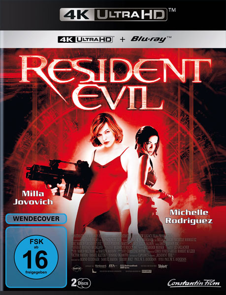 Resident Evil: 1 (UHD+BR)
Min: 94/DD5.1/WS 4K Ultra