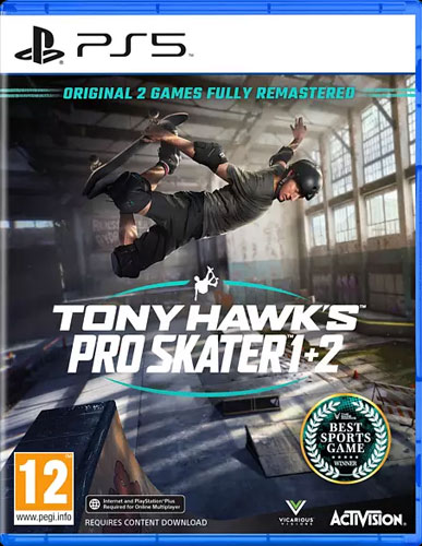 Tony Hawks Pro Skater 1+2  PS-5 AT
Remastered