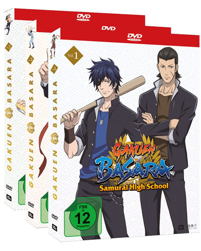 Gakuen Basara Samurai High School BOX (DVD) 
Gesamtausgabe, Bundle, 3Disc