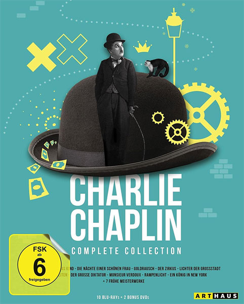 Charlie Chaplin - Compl. Collection (BR)
Complete Collection, 10-BluRay+2DVDs