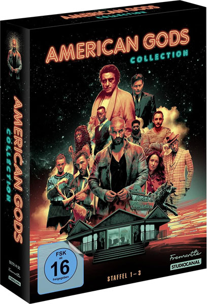American Gods - Staffel  1-3 (DVD)
Min: 1341/DD5.1/WS  11Disc, Schuber