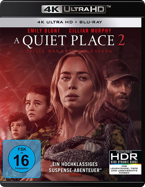 Quiet Place 2, A  (UHD+BR)  2Disc
Min: 97/DD5.1/WS   4K Ultra