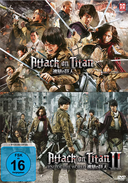 Attack on Titan - Film  1&2 (DVD) Realfim
2Disc