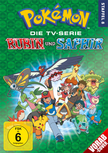 Pokemon  Staffel #8 (DVD) Rubin und Saphir
Min: 1105/DD/VB  6Disc
