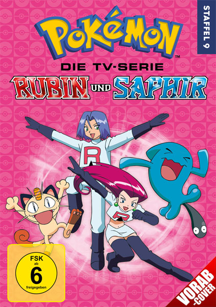 Pokemon  Staffel #9 (DVD) Rubin und Saphir
Min: 1000/DD/VB  6Disc