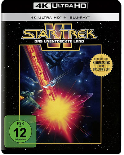 Star Trek 06 (UHD) Das unentdeckte Land 
2Disc, 4K