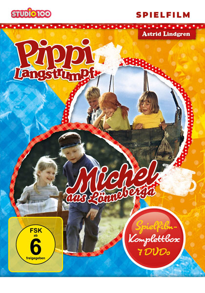 Pippi Langstrumpf/Michel aus Lönneberga BOX (DVD)
Spielfilm Komplettbox, 7 DVDs