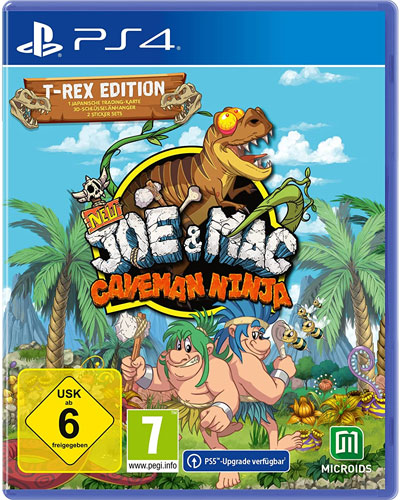 New Joe & Mac: Caveman Ninja  PS-4  T-Rex Ed.