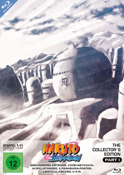Naruto Shippuden - Part 1 (BR) CE 10Disc  
Collectors Edition, 242 Episoden, Staffel 01-11