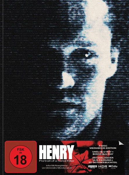 Henry: Portrait of a Serial Killer (UHD+BR)LE -MB-
Limitiertes Mediabook, 4K, 3Disc