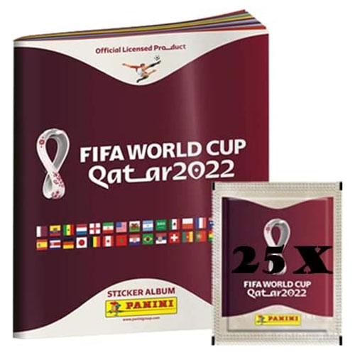 Panini FIFA WM 2022 Sticker Display  100-er
100 Päckchen mit je 5 Sticker
