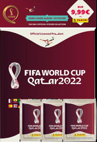 Panini FIFA WM 2022 Sticker Hardcover
inkl. 3 Tüten
(Achtung 7% MwSt)