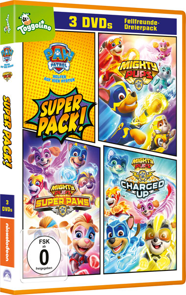 Paw Patrol: Mighty Pups 3er Pack (DVD) 
Min: 224/DD5.1/WS