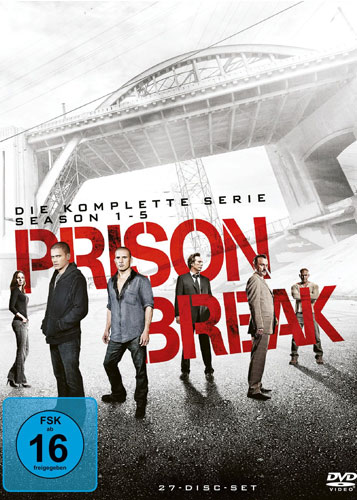 Prison Break - Komplette BOX (DVD) 27 Disc 
Staffel 1-5 (inkl. Film)