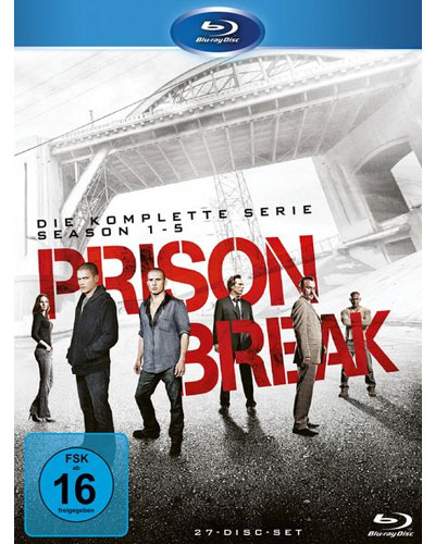 Prison Break - Komplette BOX (BR) 27 Disc 
Staffel 1-5 (inkl. Film)