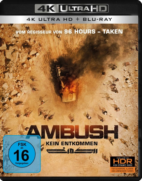 Ambush - Kein Entkommen! (UHD+BR) 4K 
Min: 110/DD5.1/WS