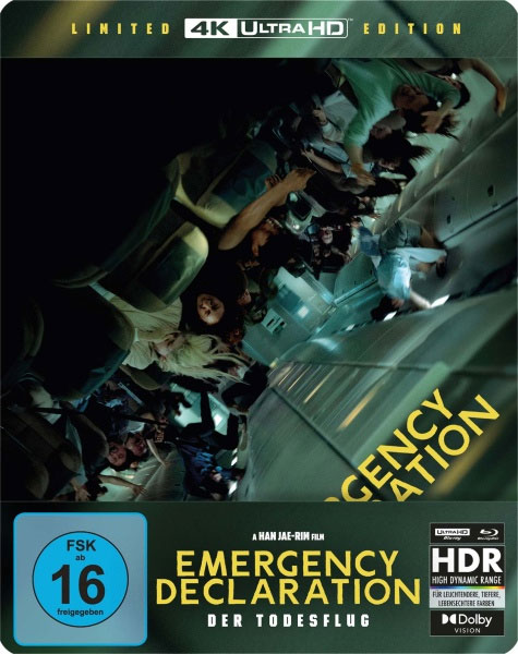 Emergency Declaration - Der Todesflug (UHD+BR) LE 
Min: 135/DD5.1/WS Limited Edition -Steelbook- 4K