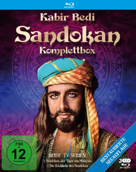 Sandokan - Komplettbox (BR) Restored Version 
Tiger von Malaysia & Rückkehr des Sandokan, 3Disc