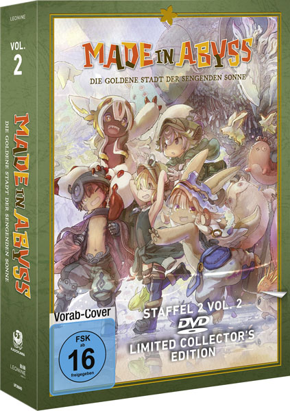 Made in Abyss - Staffel 2.2 (DVD) LCE 
Min: 162/DD5.1/WS Limited Collectors Edition