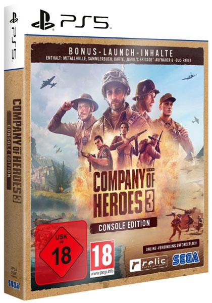 Company of Heroes 3  PS-5  Launch Ed. MetalCase
 erfordert Internet