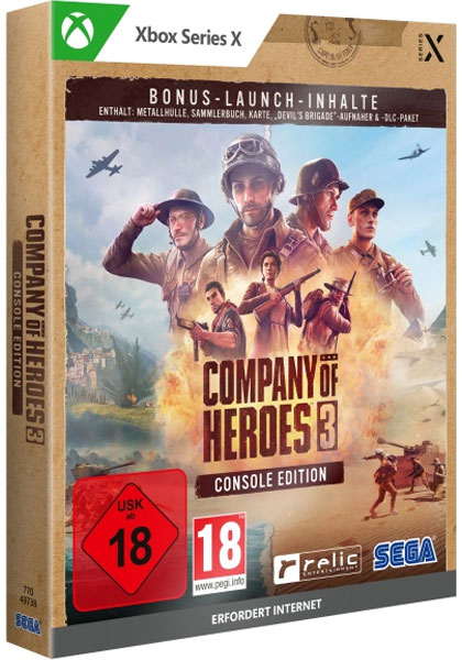 Company of Heroes 3  XBSX  Launch Ed. MetalCase
 erfordert Internet