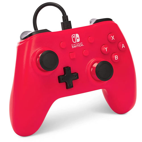 Switch Controller wired raspberry red  PowerA