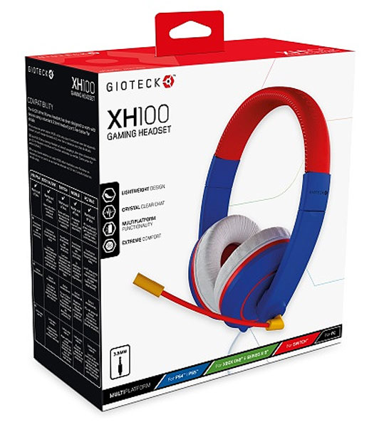 Switch Headset Wired Stereo Blue/Red XH-100S