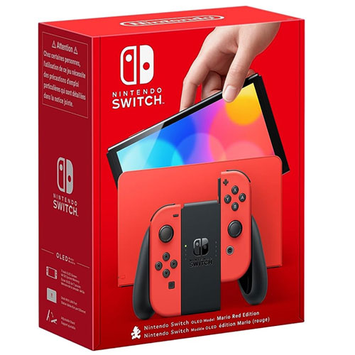 Switch   Konsole  OLED rot (Mario-Ed.)