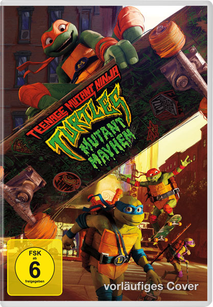 Teenage Mutant Ninja Turtles: Mutant Mayhem (DVD) 
Min: 95/DD5.1/WS