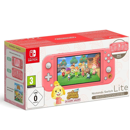Switch   Konsole  Lite Animal Crossing Isabelle
 Aloha Edition  (vorinst. Animal Crossing New Horizon)