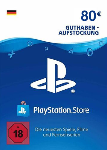 PSN Code  80  Euro
 Code wird als PDF Datei geliefert
 PlayStation Network Einzweckgutschein