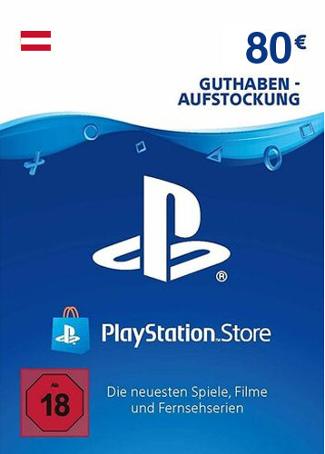 PSN Code  80  Euro AT
 Code wird als PDF Datei geliefert
 PlayStation Network Einzweckgutschein