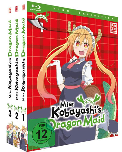 Miss Kobayashis Dragon Maid - Staffel 1 GA (DVD) 
Gesamtausgabe, 3Disc, Bundle