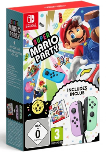 Super Mario Party (DLC) + Joy-Con Set  SWITCH
 inkl. Joy-Con 2-er Pastell lila / pastell grün