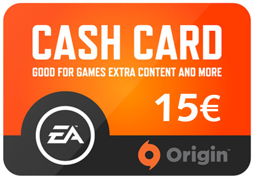 EA Origin Cash PIN 15 Euro DE
 Verkauf erfolgt im Namen u. auf Rechnung
 des Gutscheinausstellers