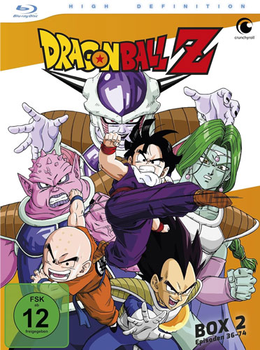 Dragonball Z - BOX 2 (BR) TV 
4Disc, Folge 36-74