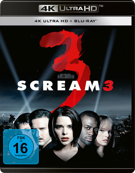 Scream 3  (UHD+BR) 2Disc 
Min: 116/DD5.1/WS 4K-Ultra, Replenishment