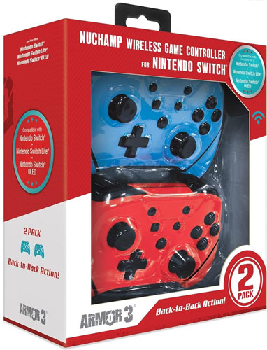 Switch Controller Doublepack wireless  blue/red
  NuChamp