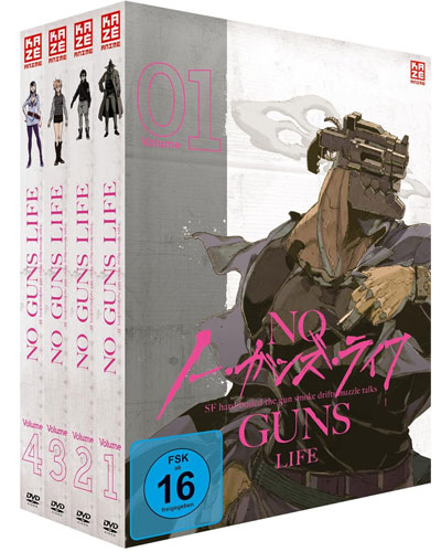 No Guns Life - GA (DVD) 4Disc 
Gesamtausgabe, Bundel Vol. 1&4, Ep. 01-24