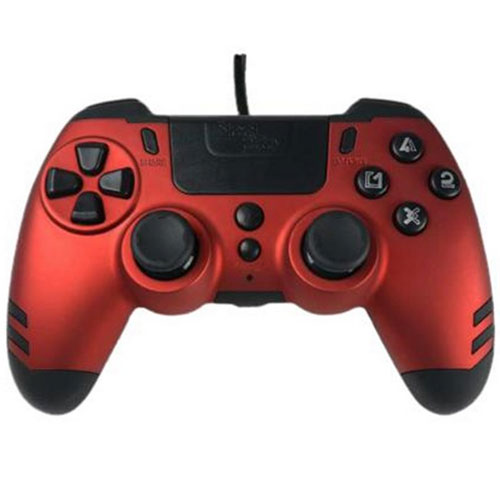 PS4 Controller Steelplay Slim Pack Wired red
 kompatibel mit PC und PS3