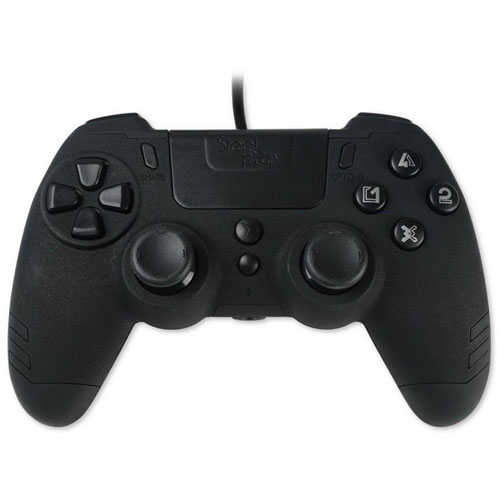 PS4 Controller Steelplay Slim Pack Wired black
 kompatibel mit PC und PS3