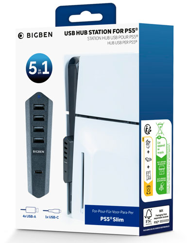 PS5 USB-Hub  black  PS5 Slim
 BigBen