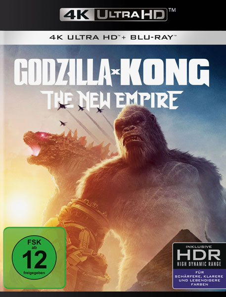 Godzilla x Kong: The New Empire (UHD+BR) 4K 
Min: 119/DD5.1/WS
